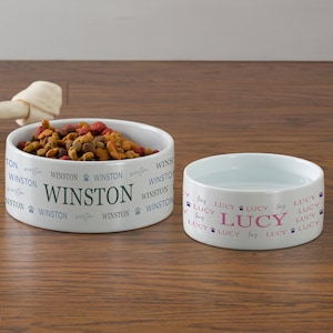Pawfect Pet Personalized Pet Bowls, Ceramic Dog Bowl, Dog Bowl, Dog Accessories, Personalized Dog Gift, Pet Owner, Pet Parent, New Dog