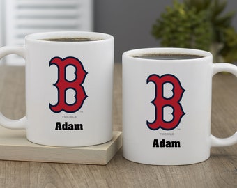 MLB Boston Red Sox Personalized Coffee Mug, Gifts for Him, Baseball Gift, Father's Day Gifts, Gifts for Dad, Personalized Gifts for Dad