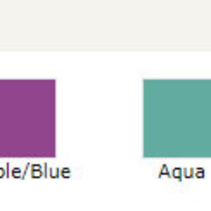 May include: Four color swatches: pink/orange, purple/blue, aqua, and charcoal. Choose Color.