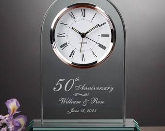 25th, 50th Anniversary Clock, Anniversary Gifts, Anniversary Keepsakes