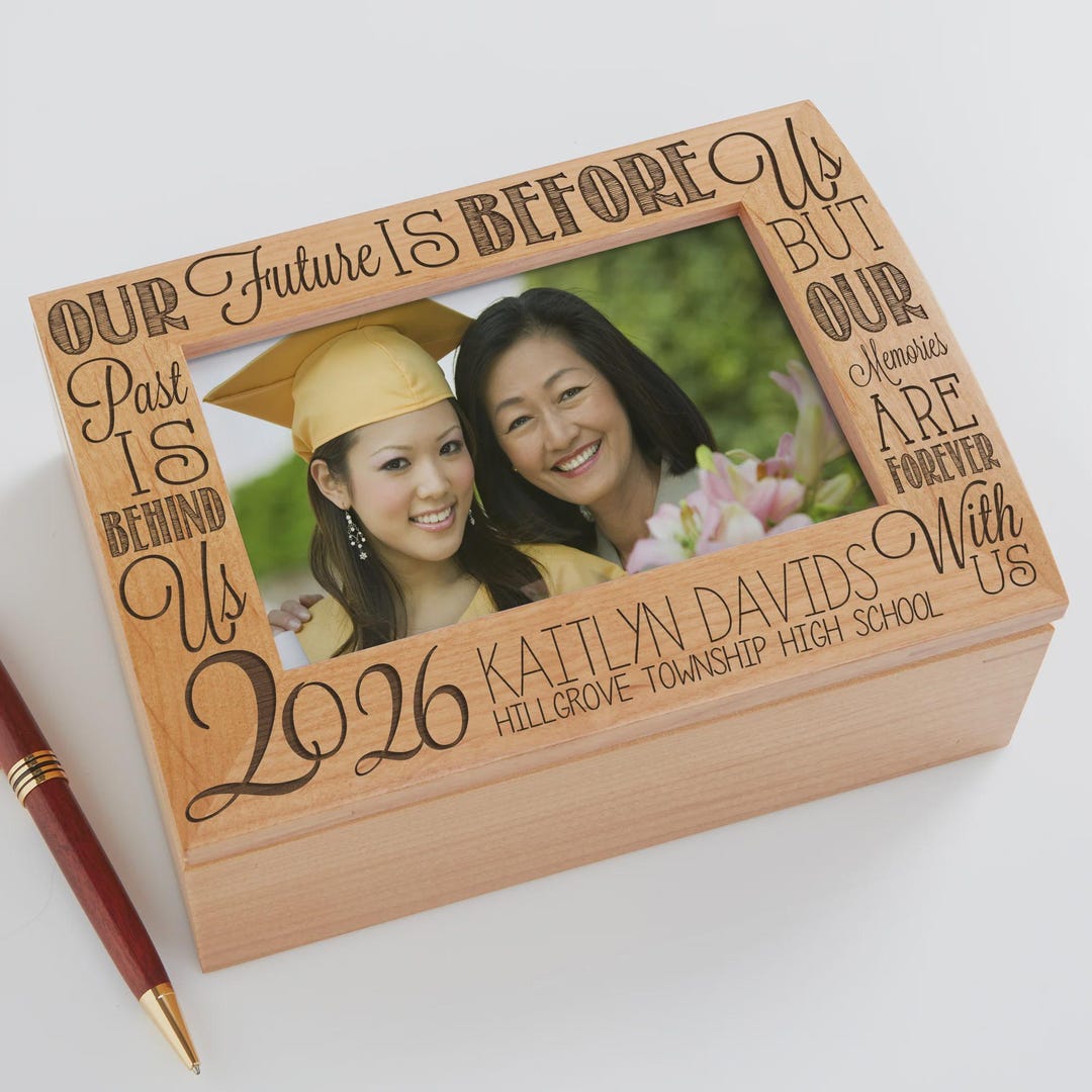 Graduation Memories Personalized Photo Keepsake Box, Gifts for Her ...