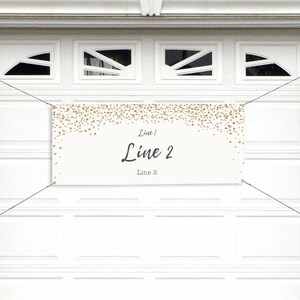 Sparkling Love Personalized Wedding Banner – Wedding Party – Party Supplies – Personalized Wedding Decorations – Wedding Shower Ivory