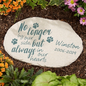 Personalized Pet Memorial Garden Stone Made to Order, Pet Memorial Gifts, Memorial for Pets, Custom Pet Memorial Gifts, Fast shipping