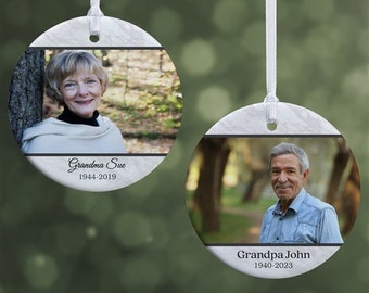 Photo Memorial Personalized Photo Ornament, Memorial Ornament, Custom Ornaments, Sympathy Gifts, Custom Memorial Gifts