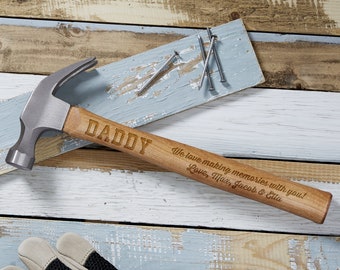 Making Memories Personalized Father's Day Hammer, Fathers Day Gift, Personalized Gift from Kids, Engraved Hammer, Gift for Dad, Gift for Him