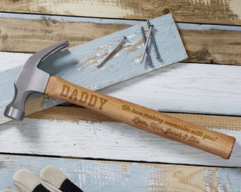 Personalized Father's Day Hammer - Fathers Day Gift for the Handyman - Custom Engraved Hammer for Christmas - Gift for Dad, Gift for Him