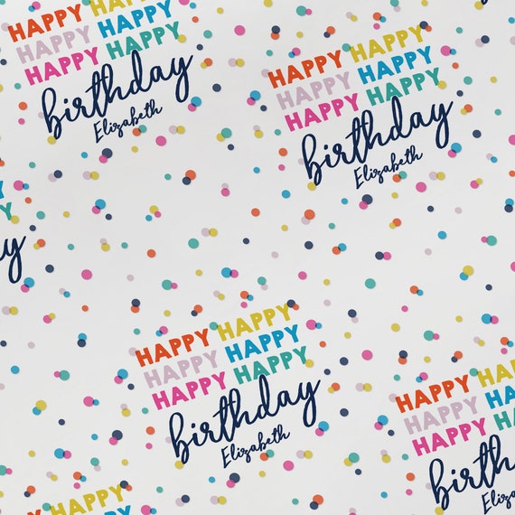 Happy birthday wrapping paper online