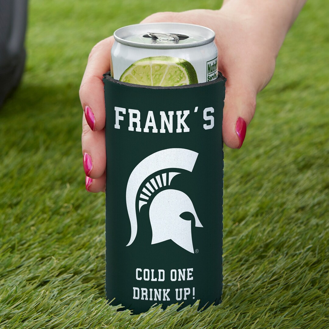 NCAA Michigan State Spartans Personalized Slim Can Cooler, March ...