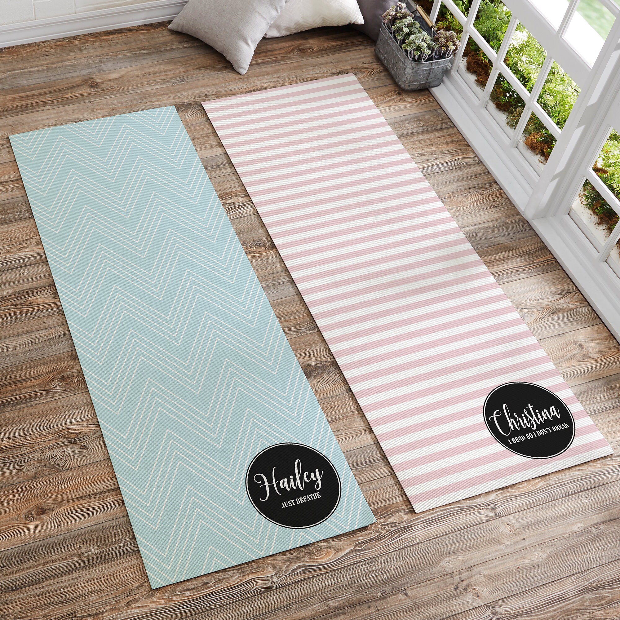 Patterned Name Meaning Personalized Yoga Mat Etsy