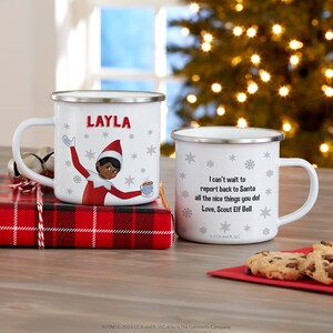 The Elf on the Shelf® Personalized Christmas Camp Mug, Hot Cocoa Mug, Custom Christmas Mug, Christmas Stocking Stuffer, Gifts for Kids image 3