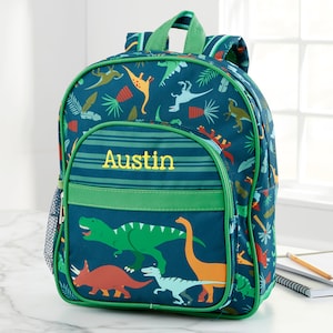 Dino Embroidered Backpack, Personalized Back to School Gifts, Gifts for Kids, Embroidery Gifts, Embroidered Kids Backpack, Toddler Backpack