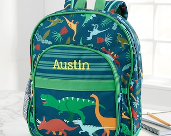 Dino Embroidered Backpack, Personalized Back to School Gifts, Gifts for Kids, Embroidery Gifts, Embroidered Kids Backpack, Toddler Backpack
