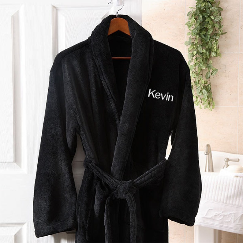 Just for Him Embroidered Luxury Fleece Robe Gifts for Him Etsy