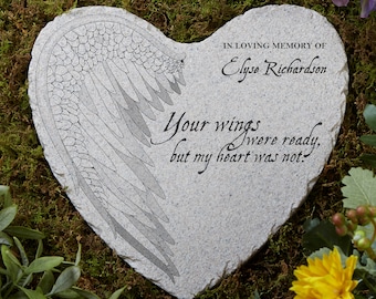 Personalized Memorial Stone Heart Stepping Stone Sympathy Garden Marker for Bereavement Style1,Acrylic Bereavement Memorial Stone 