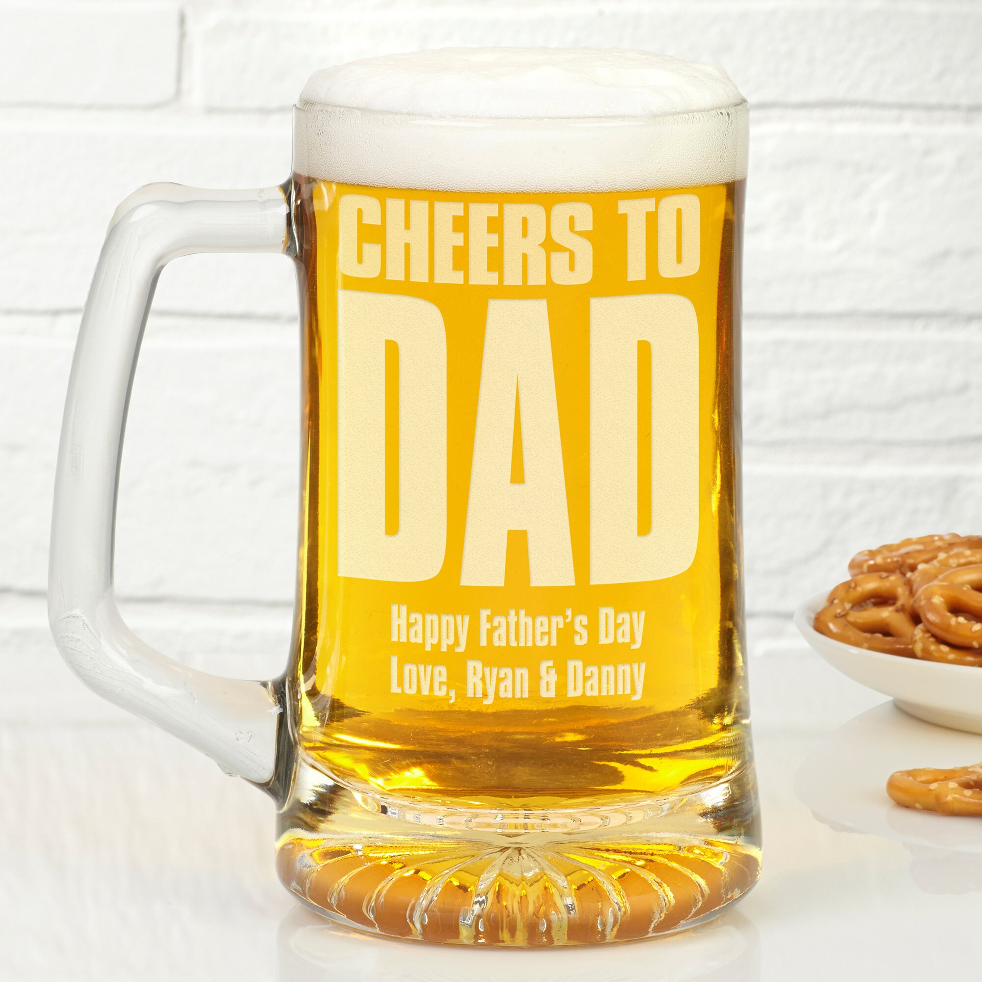 Cheers to Dad Personalized 25oz. Beer Mug Gifts for Dad Etsy