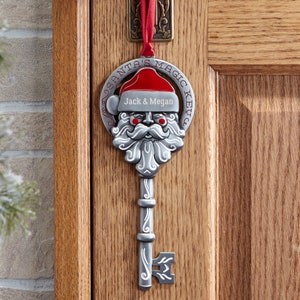 Santa's Magic Personalized Key, Personalized Christmas Decor, Key for Santa, Personalized Key Decor, Christmas Decor