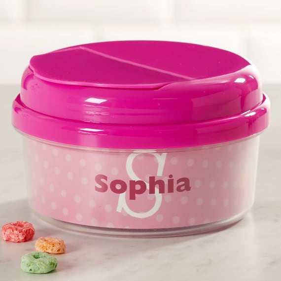 Personalized Snack Cup Baby Toddler Snack Containers 