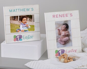 Baby's First Easter Personalized Picture Frame, Nursery Decor, Easter Decor, Baby Gift, Personalized Frames