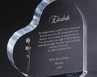 Your Love Letter Personalized Keepsake – Gifts for Her – Family Gifts – Romantic Gift – Valentine's Day – Couples Gift – Engraved Keepsake
