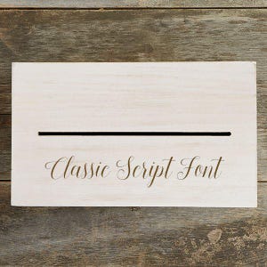Write Your Own Personalized Graduation Wood Card Box, Graduation Party Decor, Graduation Keepsake, Graduation Gifts, Graduation Card Box Classic Script