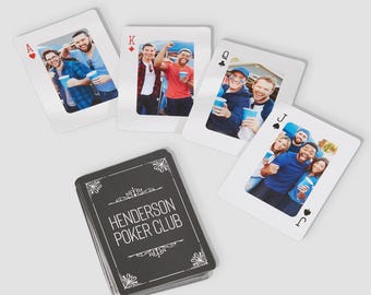 Suits & Photos Personalized Playing Cards – Housewarming Gift – Couples Gift – Romantic Gift – Friend Gift – Gift For Him – Deck of Cards