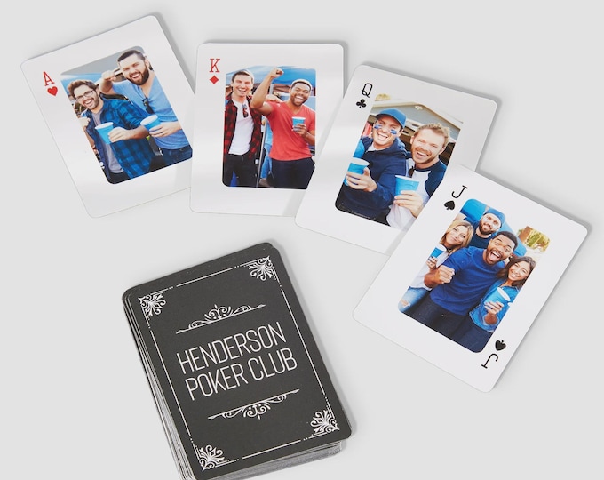 Suits & Photos Personalized Playing Cards – Housewarming Gift – Couples Gift – Romantic Gift – Friend Gift – Gift For Him – Deck of Cards