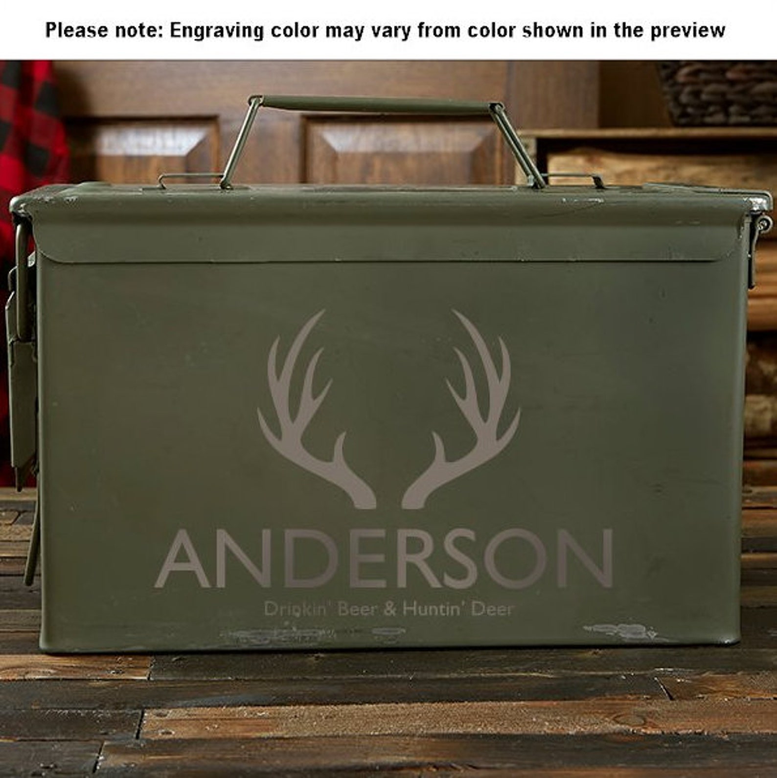 Personalized Hunting Ammo Box Groomsmen Gifts Fathers Day Etsy