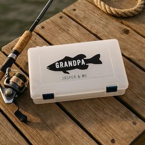Personalized Fishing Tackle Box for Dad - Custom Gift for Fisherman Dad ...