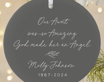 So Amazing God Made An Angel Personalized Ornament – Personalized Christmas Ornament – Custom Memorial Ornaments