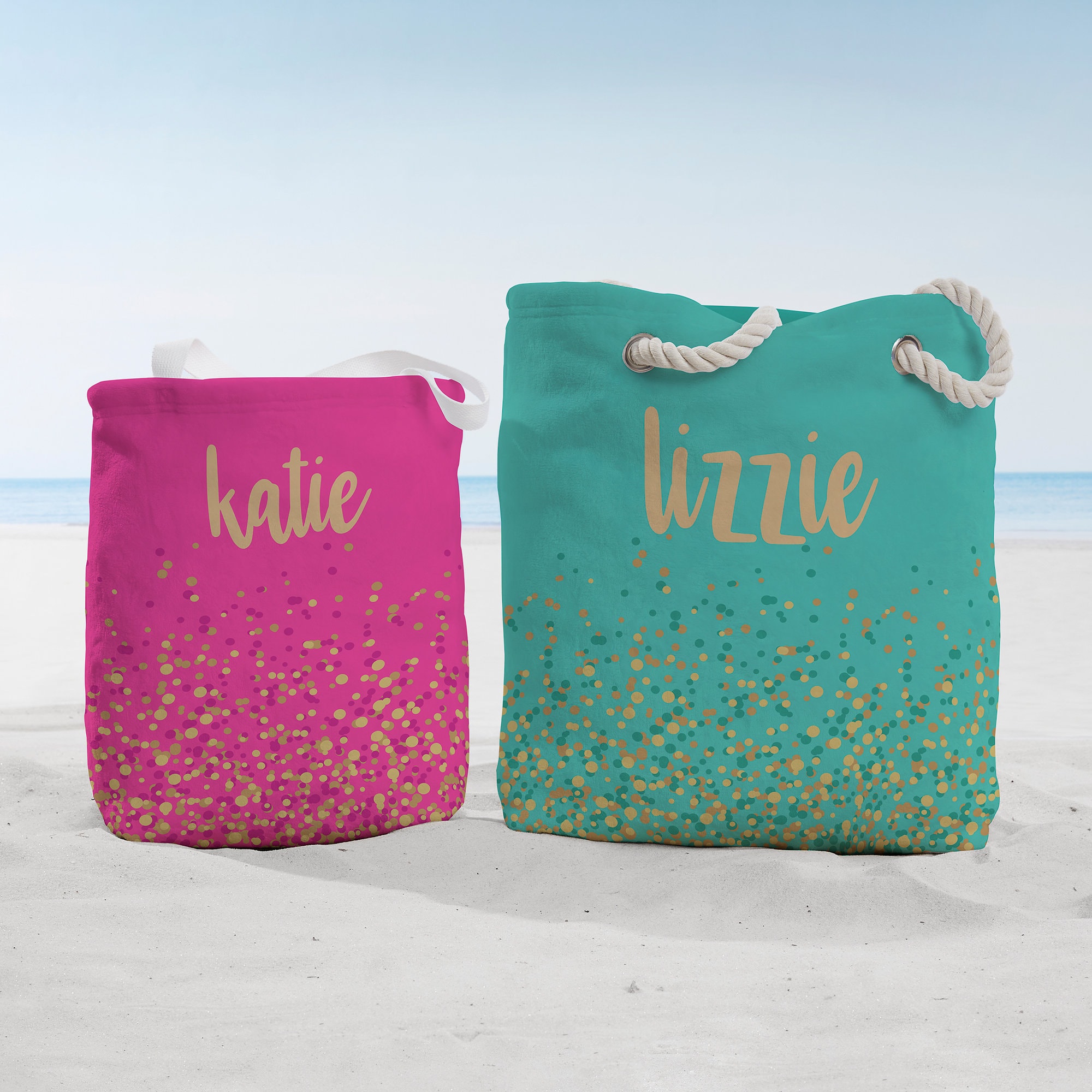 Personalized Beach Shell Tote  Monogram Beach Tote & Bag, lulukate