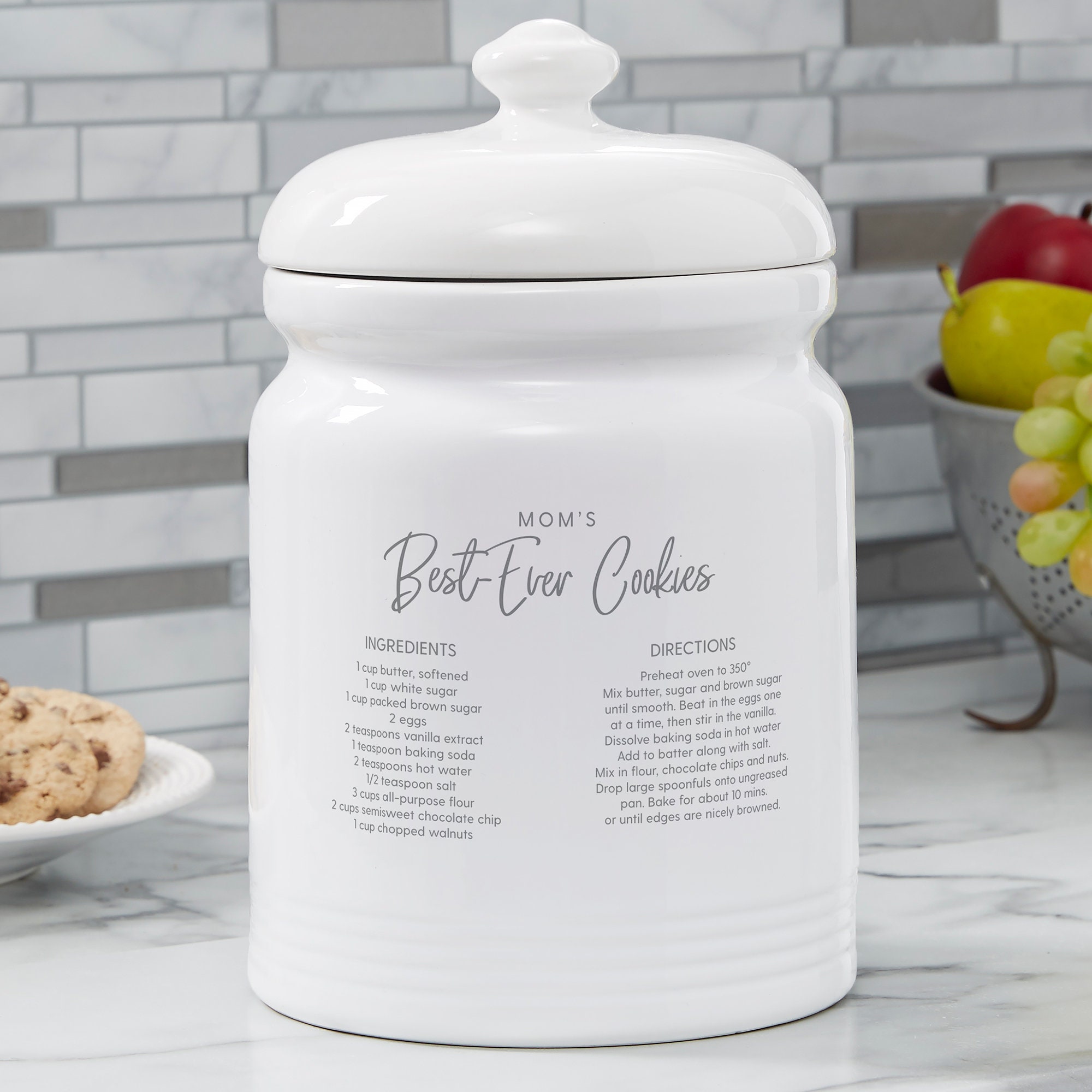 Unique and Large Cookie Jars with Gift Box Airtight Ceramic Cookie  Containers