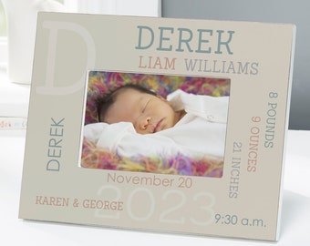 Modern All About Baby Boy Personalized Wall Frame, Newborn Baby Gifts, Baby Boy Gifts