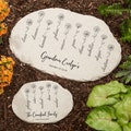 Garden Of Love Personalized Round Garden Stone, Personalized Gifts for Her, Gifts for Grandma, Custom Yard Decor, Outdoor Home Decor