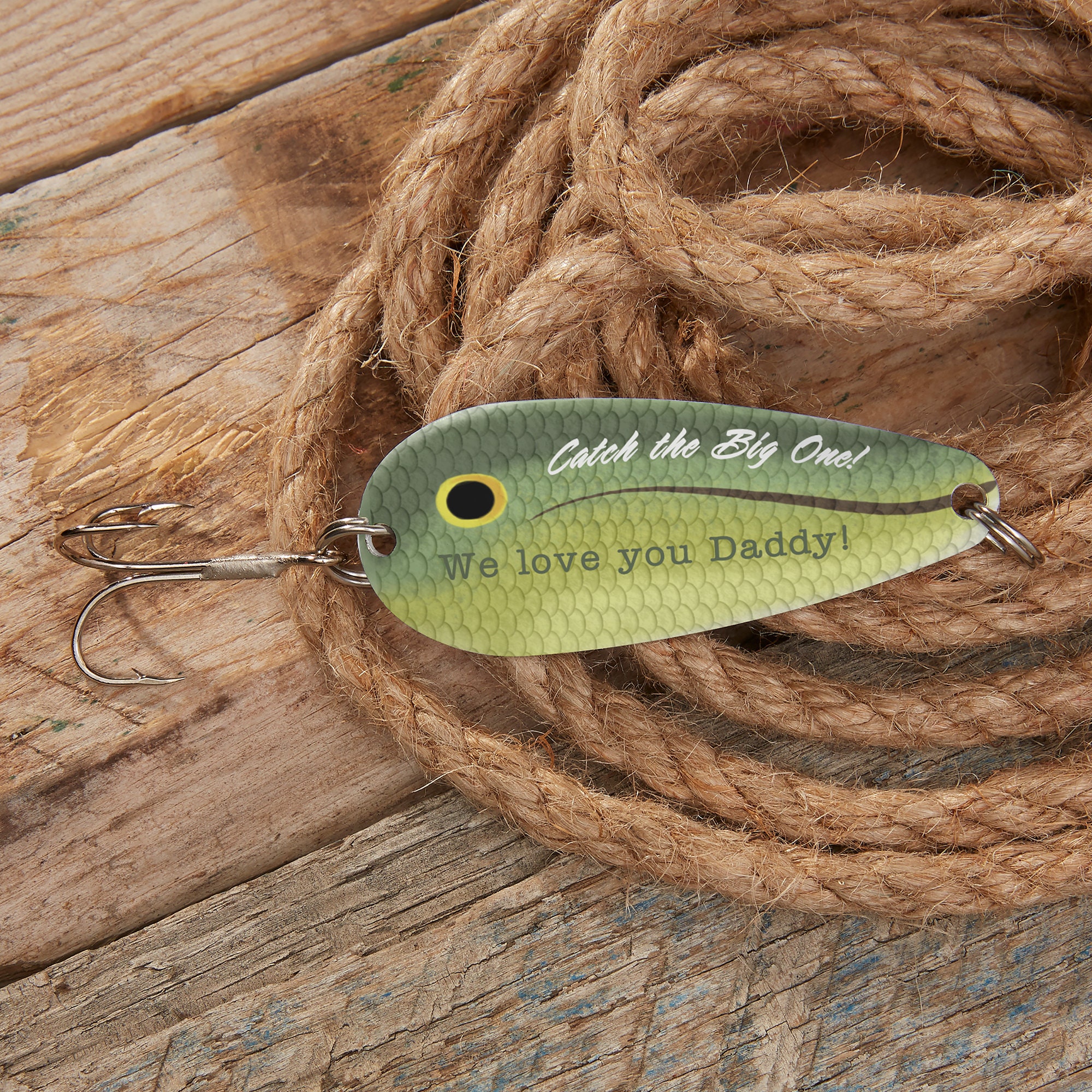custom fishing lures father& 39 Lure Gift Set - Engraved with Keepsake Tin Available in two colors Gold and Silver Watch: Angler Catches Bass on