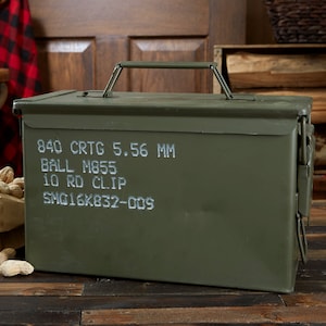 Authentic Personalized Ammo Box, Groomsmen Gifts, Gifts for Men, Father's Day Gifts, Gifts for Dad, Personalized Gifts for Dad image 3