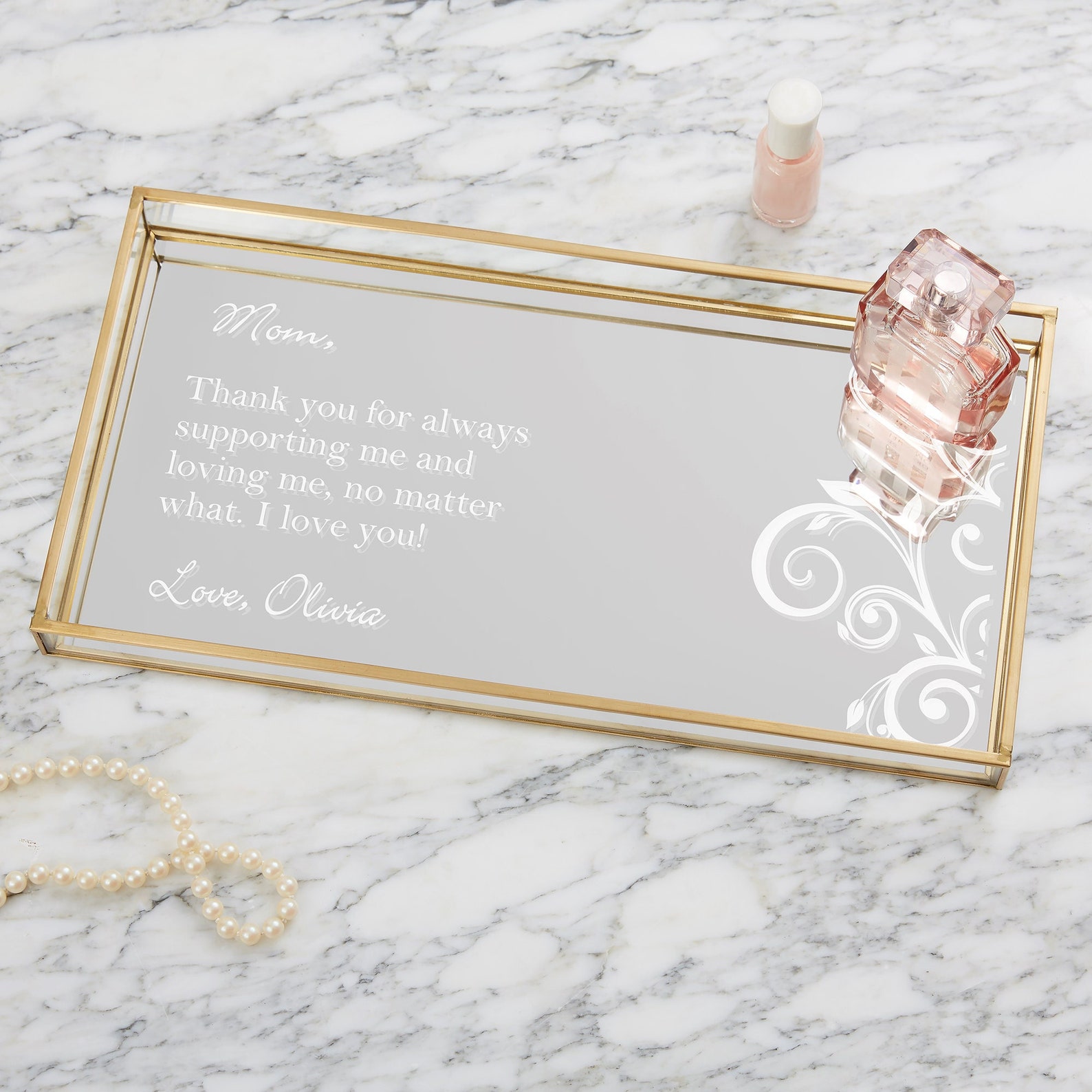 For Her Personalized Vanity Tray Gifts for Her Mother's Etsy