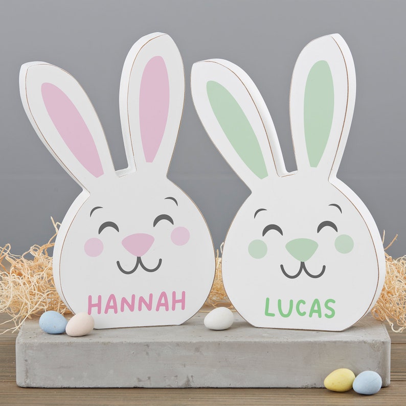 Easter Character Personalized Shelf Decoration, Personalized Easter Gift, Easter Home Decor, Shelf Block, Easter Decor Easter Bunny