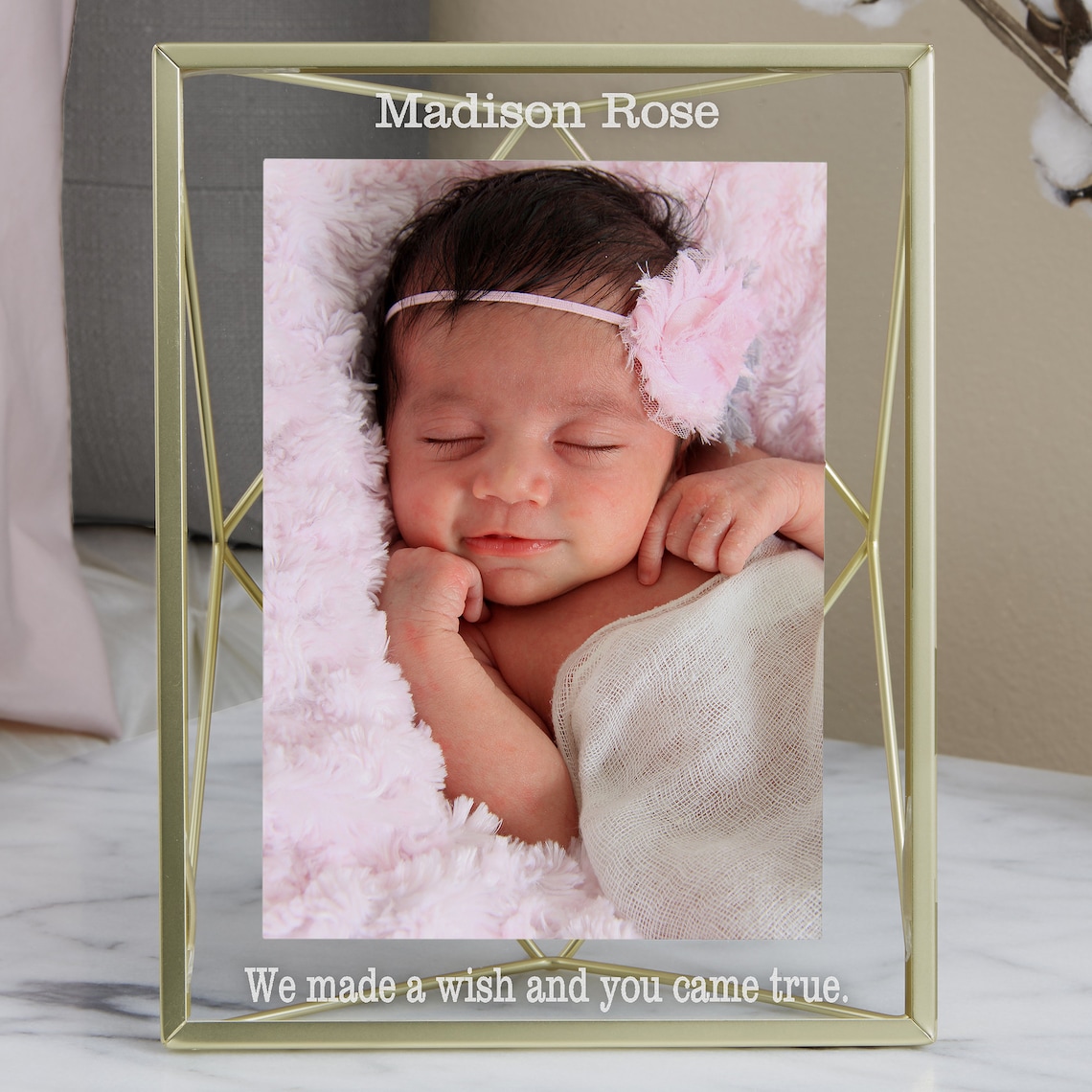 Baby Engraved Gold Personalized Frame Gifts for Baby New Etsy