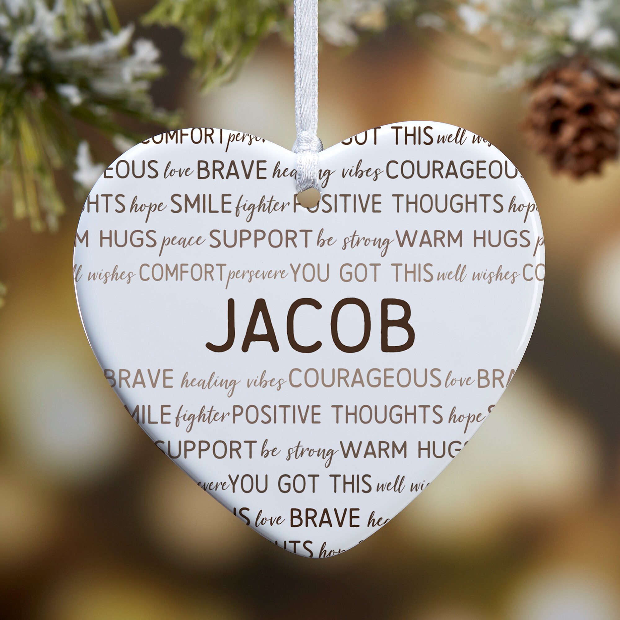 Everything I am Christmas Ornament You Helped Me To Be Custom Encouragement Everything I am Christmas Ornament You Helped Me To Be Custom Encouragement