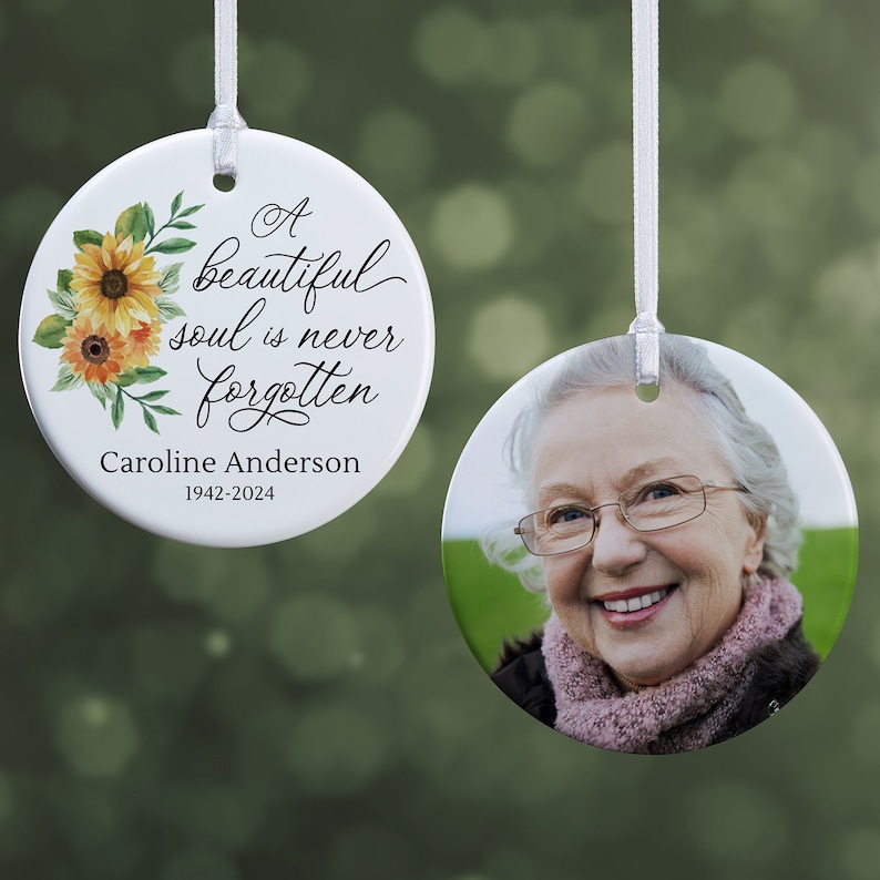 PersonalizationMall Memorial Photo Ornament - Thumbnail 4