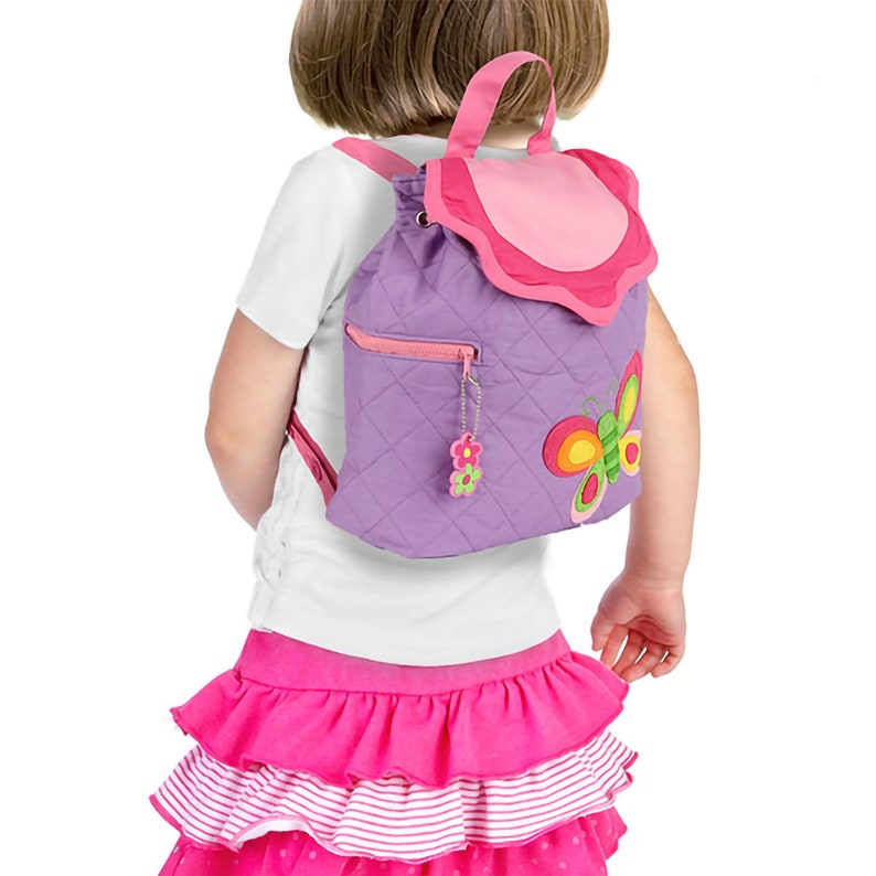 Butterfly Embroidered Kid/'s Backpack by Stephen Joseph