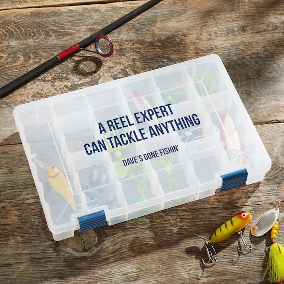 Write Your Own Personalized Tackle Fishing Box, Storage Box, Gifts