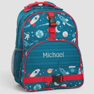 Space Embroidered Backpack – Personalized Back to School Gifts – Gifts for Kids – Boys Backpack – Embroidery Gifts – Toddler Backpack