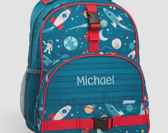 Space Embroidered Backpack – Personalized Back to School Gifts – Gifts for Kids – Boys Backpack – Embroidery Gifts – Toddler Backpack