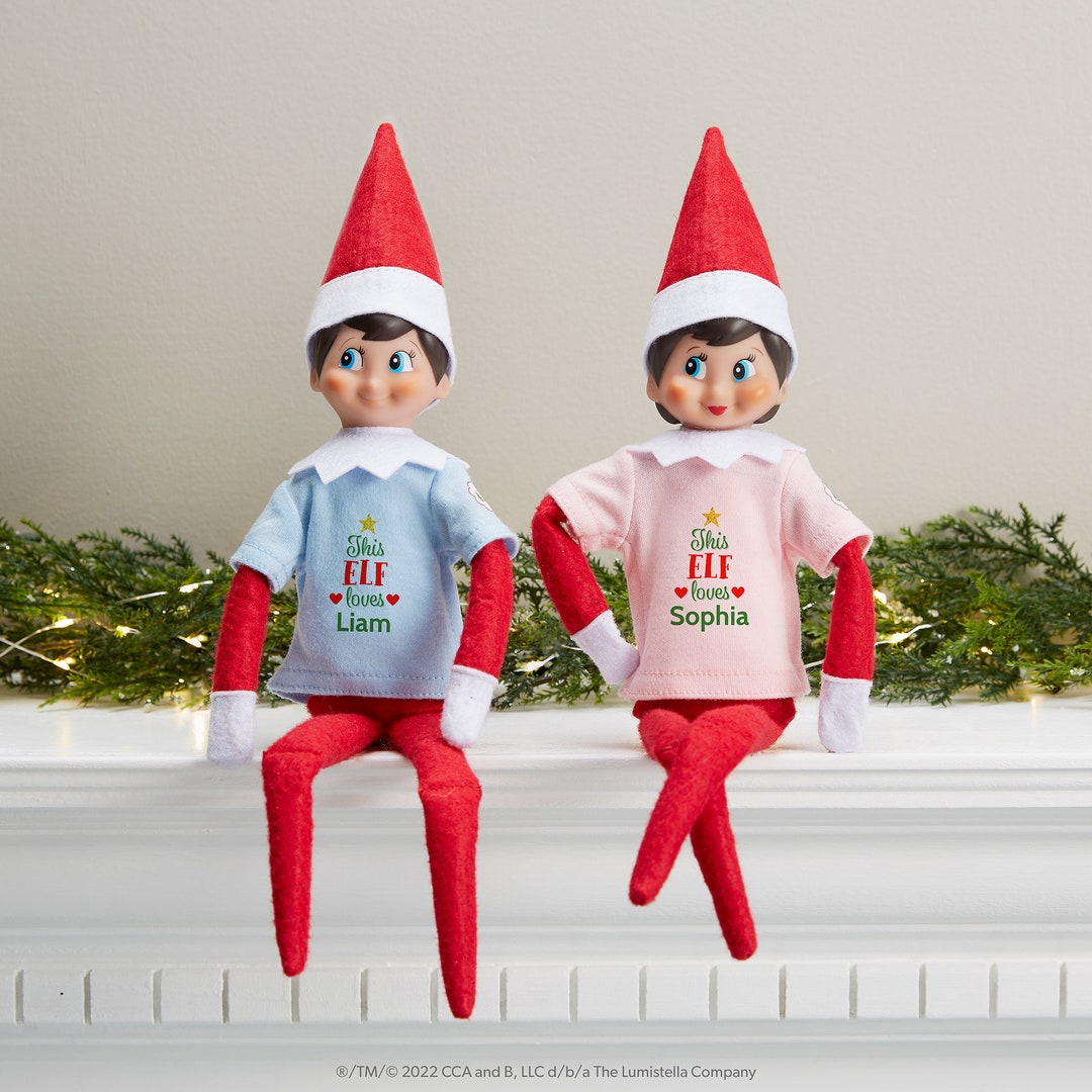 The Elf on the Shelf® Loves Personalized Clause Couture Elf Shirt, Elf on a Shelf, Christmas