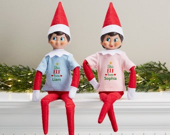 The Elf on the Shelf® Loves Personalized Clause Couture Elf Shirt, Elf on a Shelf, Christmas Gift, Stocking Stuffer, Gifts for Kids
