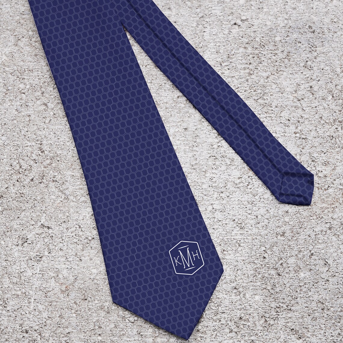 Classic Monogram Personalized Men's Tie Necktie Tie for Etsy