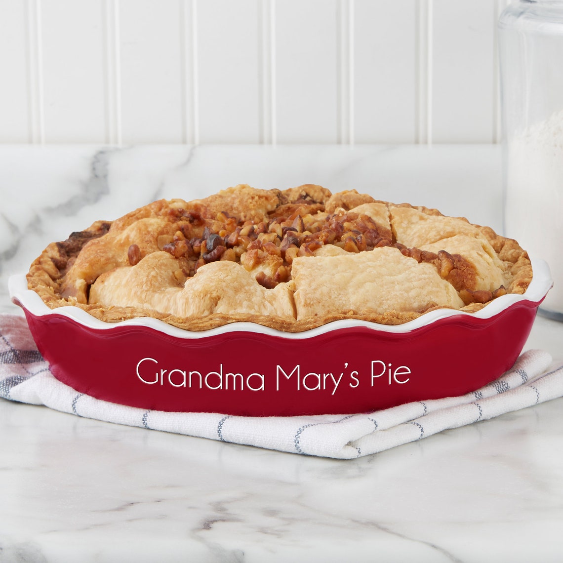 Personalized Classic Ceramic Pie Dish, Personalized Cookware ...