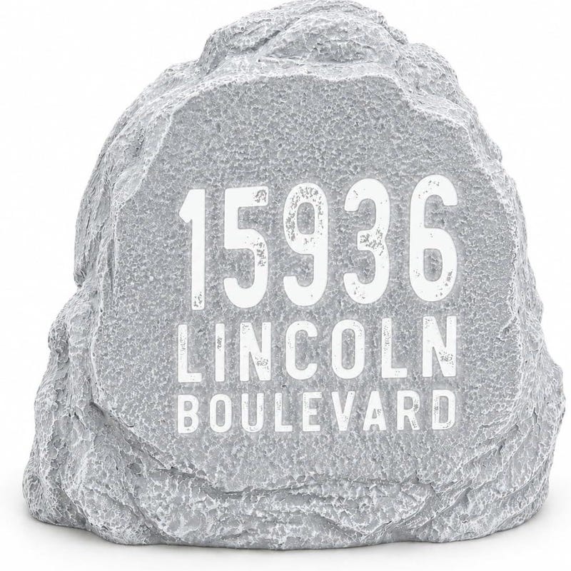 Outdoor Number Rocks House Number Rock - Etsy
