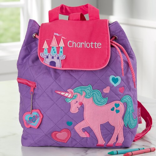 Unicorn Personalized Embroidered Kids Backpack, Personalized  display picture 2